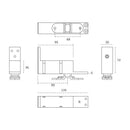 JNF IN.05.199 Bottom Coil Pivot Spring System With Adjustable Power Stainless Steel