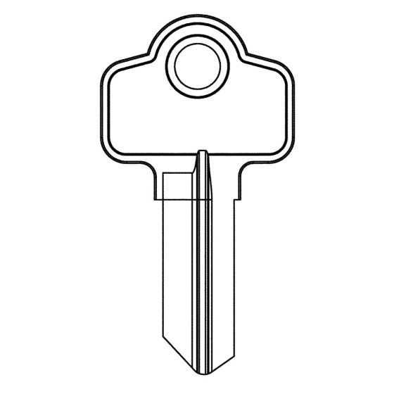 WHITCO KBCYL4-W KEYBLANK CYL4-3PIN WHITCO PK=10 TP