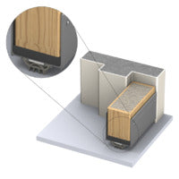 KILARGO RETROFIT INTUMESCENT FIRE DOOR BOTTOM UPGRADE SEALS 820-1220MM