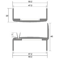 KILARGO FDMS-TP MEETING STILE SEAL SET FOR SINGLE ACTION FIRE DOOR ASSEMBLIES