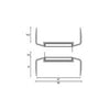 KILARGO FDMS - BB MEETING STILE SEAL SET FOR DOUBLE ACTION FIRE DOOR ASSEMBLIES - primehardware
