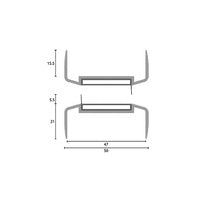 KILARGO FDMS-BB MEETING STILE SEAL SET FOR DOUBLE ACTION FIRE DOOR ASSEMBLIES