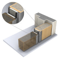 KILARGO FDMS-BB MEETING STILE SEAL SET FOR DOUBLE ACTION FIRE DOOR ASSEMBLIES