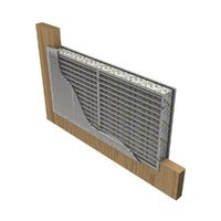 KILARGO INTUMESCENT DOOR GRILLES FOR FIRE DOORS POWDER COATED SILVER - AVAILABLE IN VARIOUS SIZES - primehardware