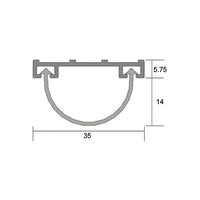 KILARGO IS3020SI LARGE COMPRESSION TYPE SILICONE SEAL FOR DOOR BOTTOMS