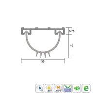 KILARGO IS3021SI FINNED DOOR BOTTOM SEAL - AVAILABLE IN VARIOUS SIZES - primehardware