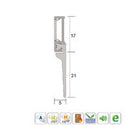 KILARGO IS3080SI SWEEP ACTION BLADE SEAL - AVAILABLE IN VARIOUS FINISHES AND SIZES - primehardware