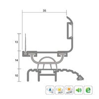 KILARGO IS3100SI WEATHER RESISTANT DOOR BOTTOM SEAL - AVAILABLE IN VARIOUS SIZES - primehardware