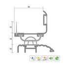 KILARGO IS3100SI WEATHER RESISTANT DOOR BOTTOM SEAL - AVAILABLE IN VARIOUS SIZES - primehardware