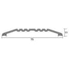 KILARGO IS4030 75MM HEAVY DUTY THRESHOLD PLATE 11MM H - primehardware