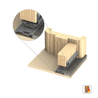 KILARGO IS4100 42.5MM THRESHOLD PLATE WITH SCREW COVER PLATE - AVAILABLE IN VARIOUS SIZES