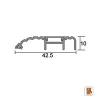 KILARGO IS4100 42.5MM THRESHOLD PLATE WITH SCREW COVER PLATE - AVAILABLE IN VARIOUS SIZES - primehardware