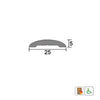 KILARGO IS4110 25MM MEDIUM DUTY LOWPROFILE THRESHOLD PLATE - AVAILABLE IN VARIOUS SIZES - primehardware