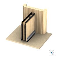 KILARGO IS5110 BRUSH SEAL WITH NYLON BRUSH - AVAILABLE IN VARIOUS FINISHES - primehardware