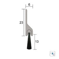 KILARGO IS5110 BRUSH SEAL WITH NYLON BRUSH - AVAILABLE IN VARIOUS FINISHES - primehardware