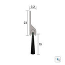 KILARGO IS5115 BRUSH SEAL 19MM IN ALUMINIUM CARRIER - AVAILABLE IN VARIOUS COLOUR AND SIZES - primehardware