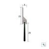 KILARGO IS5120 BRUSH DOOR SEAL 25MM ALUMINIUM CARRIER - AVAILABLE IN VARIOUS COLOUR AND SIZES - primehardware