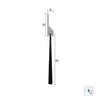 KILARGO IS5130 BRUSH DOOR SEAL 50MM BRUSH ALUMINIUM CARRIER - AVAILABLE IN VARIOUS COLOUR AND SIZES - primehardware