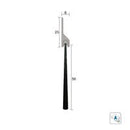 KILARGO IS5130 BRUSH DOOR SEAL 50MM BRUSH ALUMINIUM CARRIER - AVAILABLE IN VARIOUS COLOUR AND SIZES - primehardware