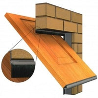 KILARGO IS5160H HORIZONTAL BRUSH SEAL 25MM BRUSH AS STANDARD ALUMINIUM CARRIER