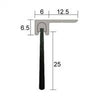 KILARGO IS5160H HORIZONTAL BRUSH SEAL 25MM BRUSH AS STANDARD ALUMINIUM CARRIER - primehardware