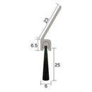 KILARGO IS5175A ANGLED BRUSH SEAL 25MM BRUSH AS STANDARD IN ALUMINIUM CARRIER - primehardware