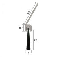 KILARGO IS5175A ANGLED BRUSH SEAL 25MM BRUSH AS STANDARD IN ALUMINIUM CARRIER