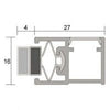 KILARGO IS6030 MAGNETIC SEAL FOR STEELCLAD DOOR PERIMETERS & MEETING STILES - primehardware