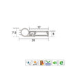 KILARGO IS7025SI DOOR PERIMETER SEAL - AVAILABLE IN VARIOUS FINISHES AND SIZES - primehardware