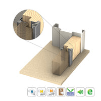 KILARGO IS7060SI ASTRAGAL DOOR SEAL - AVAILABLE IN VARIOUS FINISHES AND SIZES