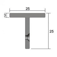 KILARGO IS7062 ALUMINIUM 'T' SECTION ASTRAGAL SEAL - primehardware