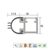 KILARGO IS7080 COMPACT ACOUSTIC DOOR PERIMITER SEAL - AVAILABLE IN VARIOUS SIZES - primehardware