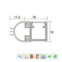 KILARGO IS7080SI COMPACT DOOR PERIMETER SEAL - AVAILABLE IN VARIOUS FINISHES AND SIZES - primehardware