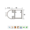 KILARGO IS7080SI DOOR PERIMETER SEAL - AVAILABLE IN VARIOUS FINISHES AND SIZES - primehardware