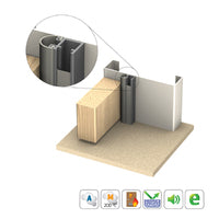 KILARGO IS7085SI DOOR PERIMETER SEAL FIRE RATED - AVAILABLE IN VARIOUS FINISHES AND SIZES