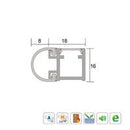 KILARGO IS7085SI COMPACT ACOUSTIC PERIMETER SEAL - AVAILABLE IN VARIOUS FINISHES AND SIZES - primehardware