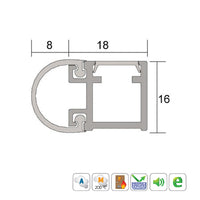 KILARGO IS7085SI DOOR PERIMETER SEAL FIRE RATED - AVAILABLE IN VARIOUS FINISHES AND SIZES
