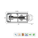 KILARGO IS7095SI ADJUSTABLE DOOR PERIMETER SEAL SET - AVAILABLE IN VARIOUS SIZES - primehardware