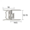 KILARGO IS7310SI ADJUSTABLE ALUMINIUM MEETING STILE FOR GLASS DOORS - AVAILABLE IN VARIOUS SIZES - primehardware
