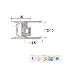KILARGO IS7310SI ADJUSTABLE ALUMINIUM MEETING STILE FOR GLASS DOORS - AVAILABLE IN VARIOUS SIZES - primehardware