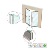 KILARGO IS7340SI ASTRAGAL TRANSLUCENT DOOR SEAL FOR 10MM GLASS DOORS - AVAILABLE IN VARIOUS SIZES - primehardware