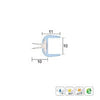 KILARGO IS7345SI ASTRAGAL TRANSLUCENT DOOR SEAL FOR 10MM GLASS DOORS - AVAILABLE IN VARIOUS SIZES - primehardware