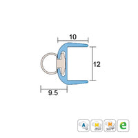 KILARGO IS7350SI TRANSLUSCENT POLYCARBONATE ASTRAGAL EDGE SEAL CLEAR - AVAILABLE IN VARIOUS SIZES