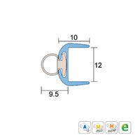 KILARGO IS7350SI TRANSLUSCENT POLYCARBONATE ASTRAGAL EDGE SEAL CLEAR - AVAILABLE IN VARIOUS SIZES - primehardware