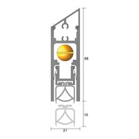 KILARGO IS8020SI FULLY MORTISED SEAL (1220MM CUTS BACK TO 1070MM)