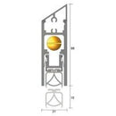 KILARGO IS8020SI FULLY MORTISED SEAL (1220MM CUTS BACK TO 1070MM)