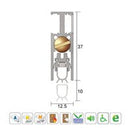 KILARGO IS8035SI HEAVY DUTY DOOR BOTTOM SEAL - AVAILABLE IN VARIOUS SIZES AND FINISHES - primehardware