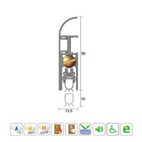 KILARGO IS8036SI HEAVY DUTY DOOR BOTTOM SEAL - AVAILABLE IN VARIOUS SIZES