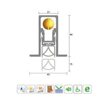 KILARGO IS8100SI HEAVY DUTY DOOR BOTTOM SEAL - AVAILABLE IN VARIOUS SIZES - primehardware