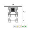 KILARGO IS8110SI ANTIMICROBIAL FULLY MORTISED FLAT BACK DOOR SEAL - AVAILABLE IN VARIOUS SIZES - primehardware